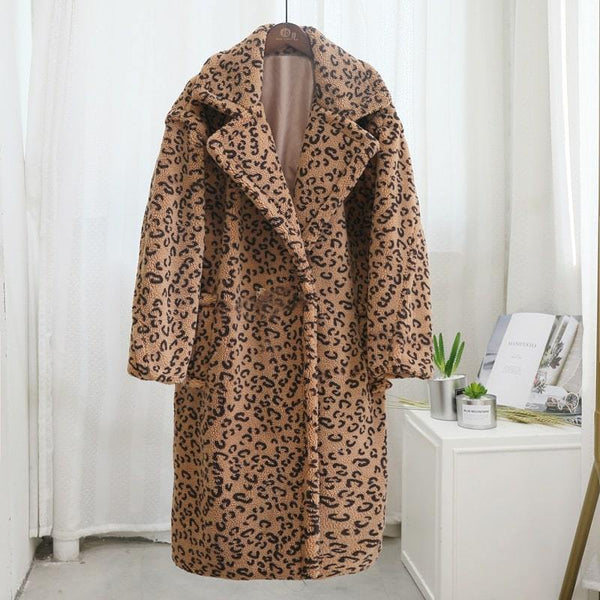 Manteau Léopard Caramel